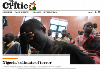 The Lindisfarne Centre for the Study of Christian Persecution blog image - Lindisfarne Centre article in the Critic