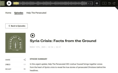 The Lindisfarne Centre for the Study of Christian Persecution blog image - HTP Podcast on Syria